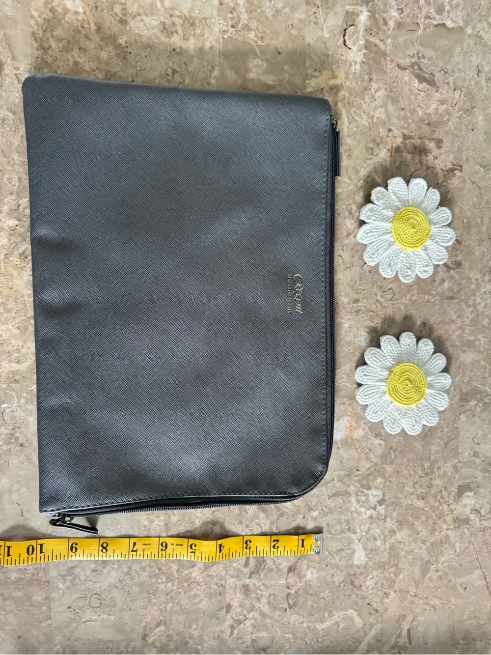 Regent Seven Seas Cruises Gray Saffiano Laptop Sleeve🩶🤍